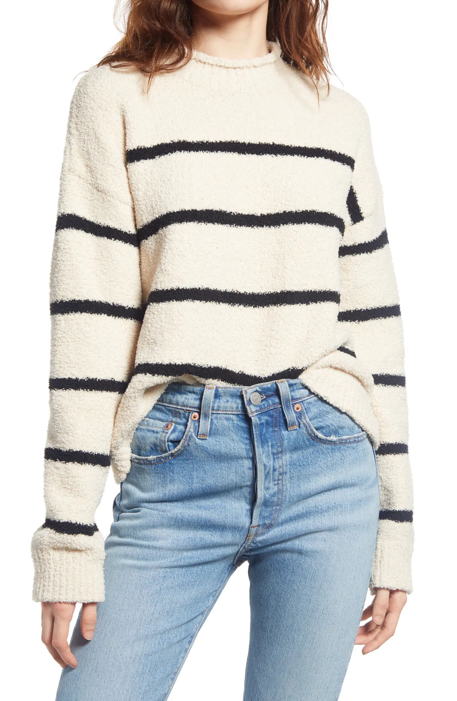 Stripe Roll Neck Sweater | Nordstrom