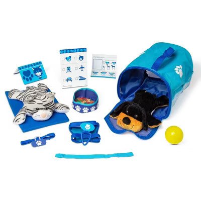 Melissa & Doug Pet Travel Set: Educational Toy Dogs for Kids, 16-Piece Stuffed Animal Playset | Target