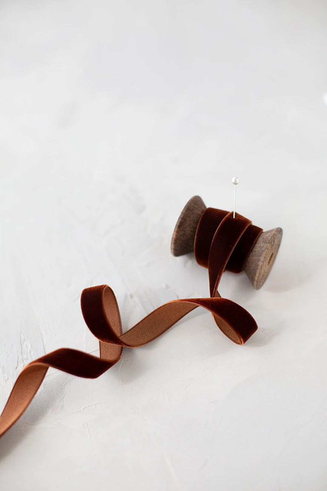 Warm Brown Japanese Rayon Velvet Ribbon 1/8 - Etsy | Etsy (US)