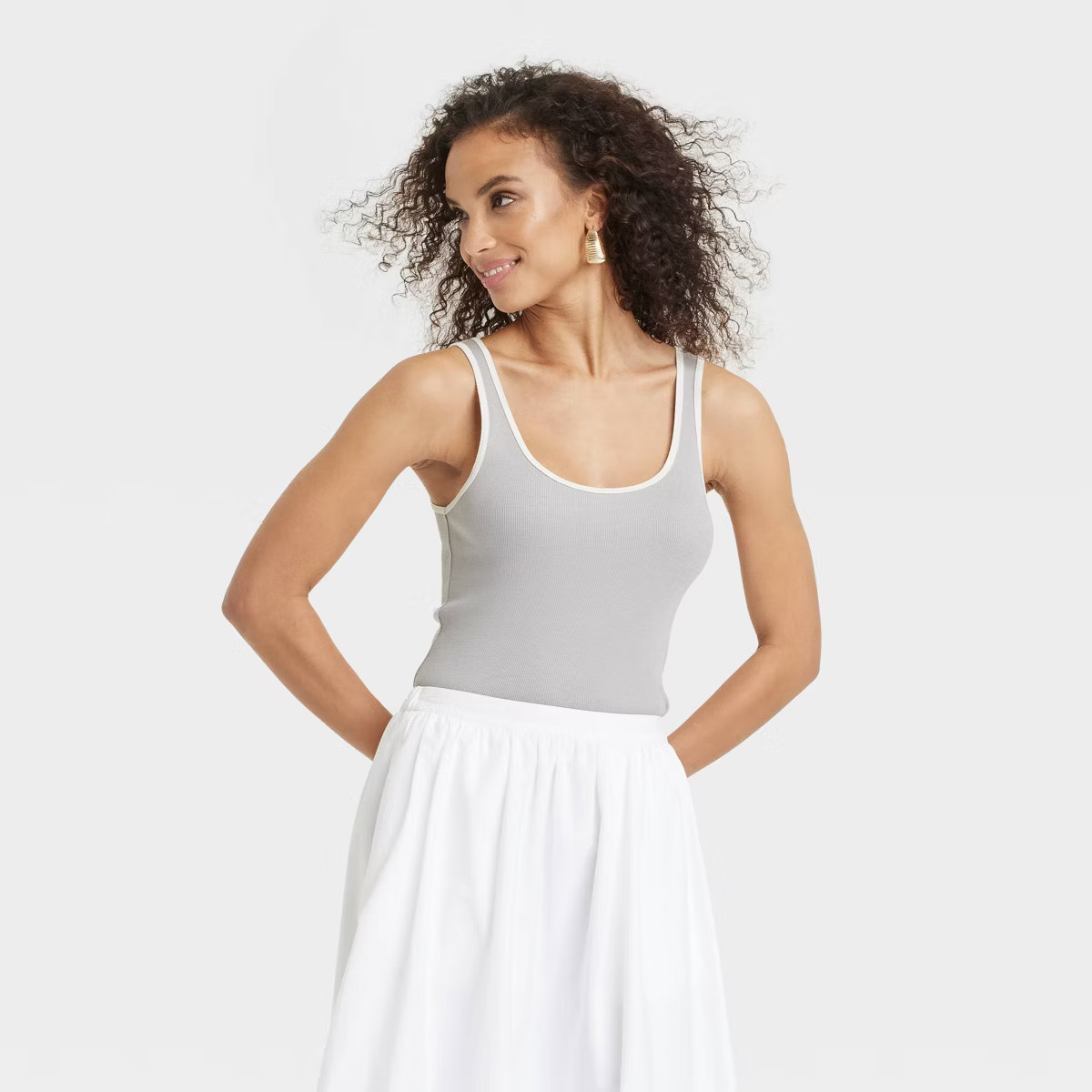 Women's Slim Fit Layered Tank Top - A New Day™ | Target