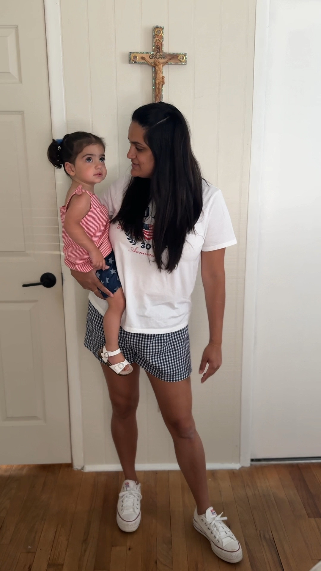 Mom Fit 
Shirt: Large
Shorts: Medium
Shoes: 8

#LTKKids #LTKSeasonal #LTKFamily