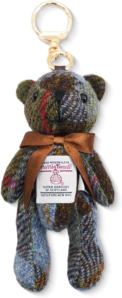 TAILORMAP Harris Tweed Bear Keychain,Stylish Bag Charm Unique Gift for Women, Cute Purse Pendant ... | Amazon (US)