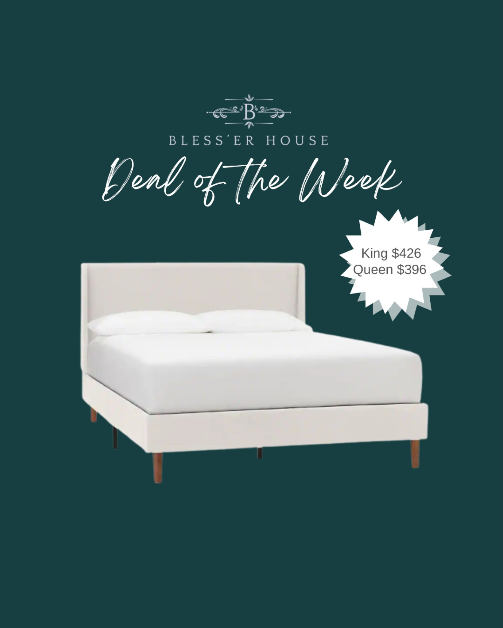 Great deal on this upholstered bed frame!! 

#dealalert #upholstetedbed #KingBed #QueenBed #LinenBed #GuestRoom #GuestBedroom #MasterBedroom #PrimaryBedroomdecor #bedroomfurniture 

#LTKsalealert #LTKFind #LTKhome