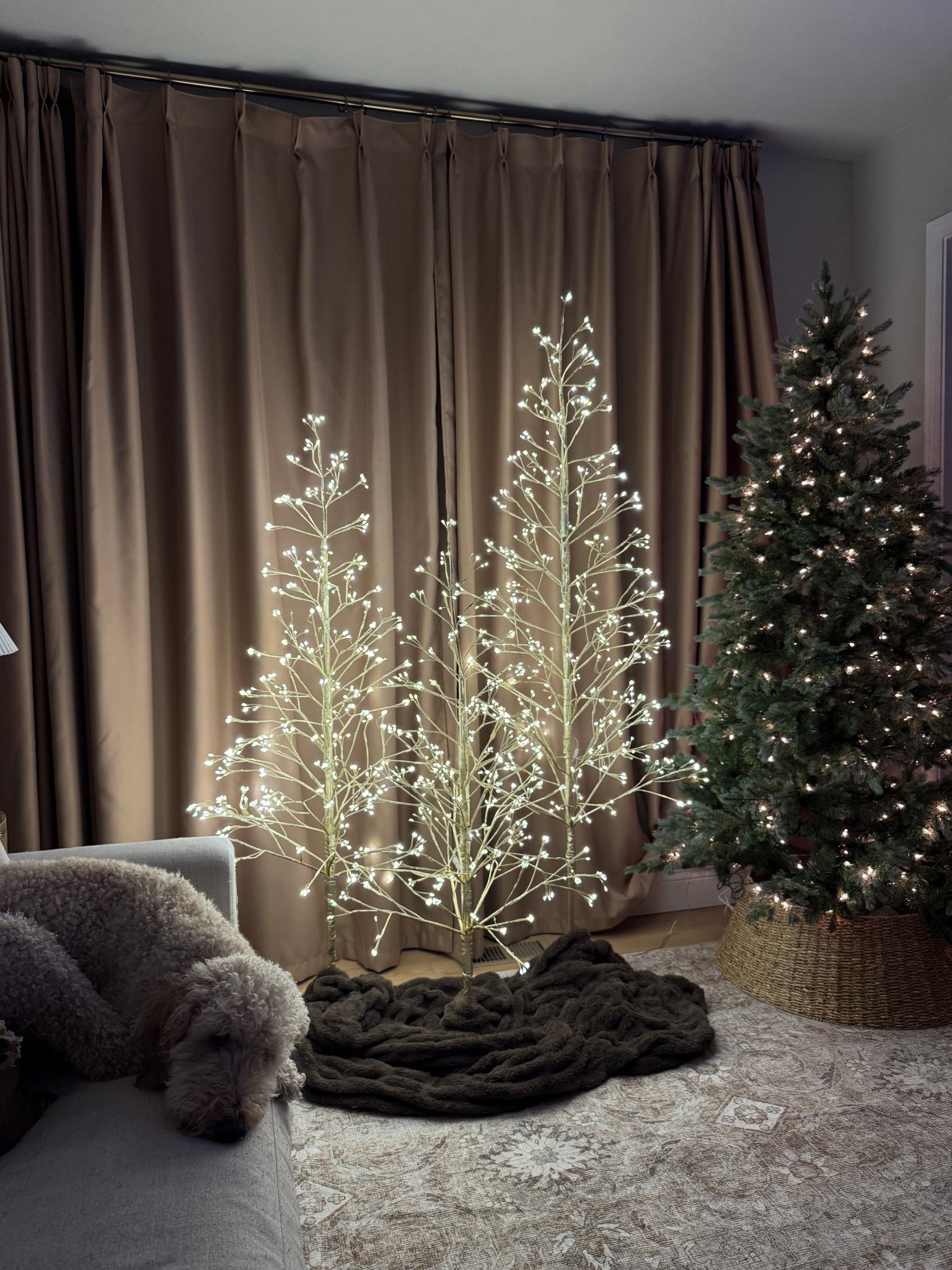 light up trees! 

#LTKHoliday #LTKHome #LTKSeasonal