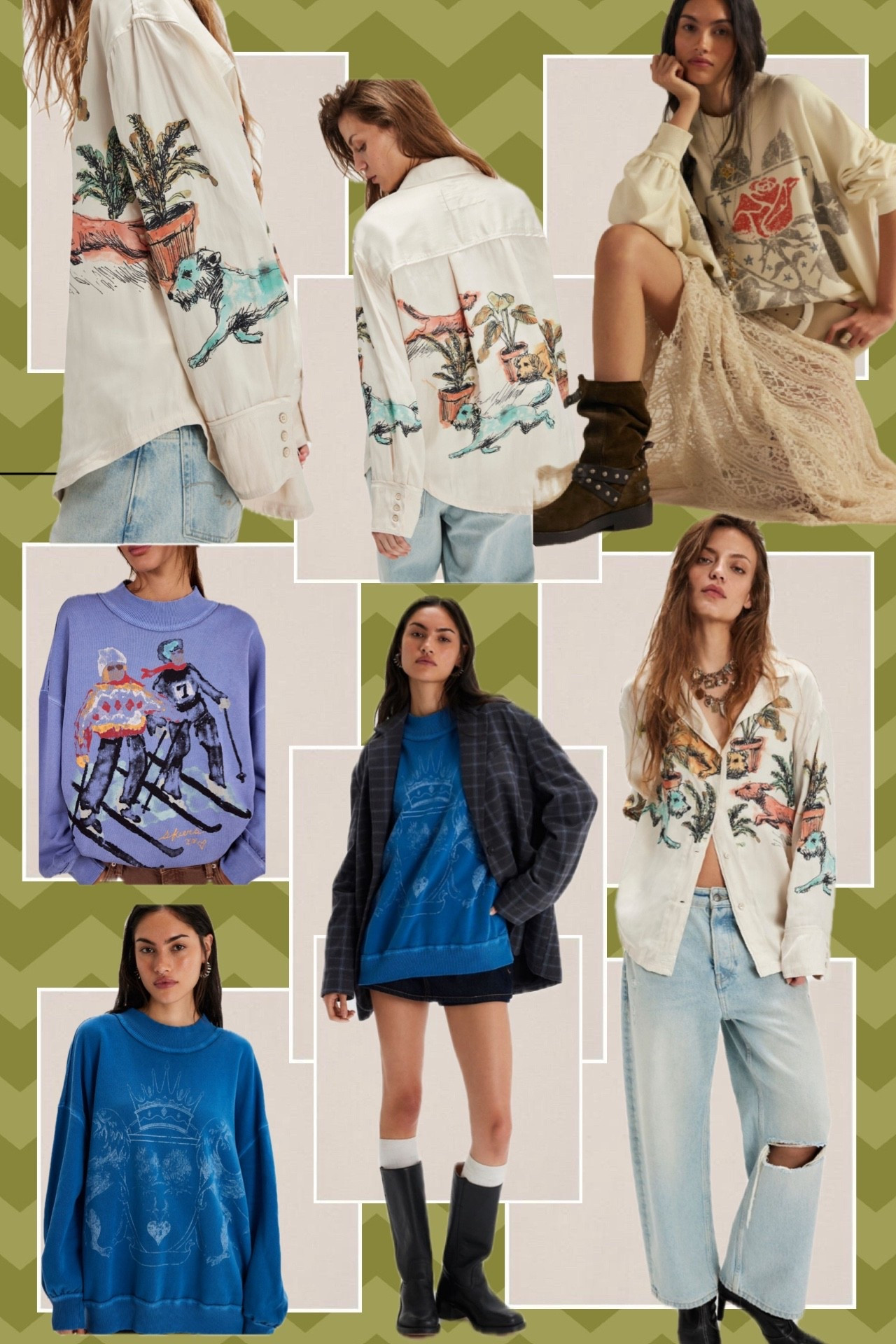 Cute graphic sweatshirt  and shirt! 
FreePeople

#LTKStyleTip #LTKShoeCrush #LTKGiftGuide