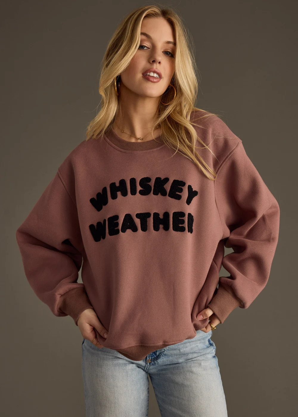 Whiskey Weather Sweatshirt - Mocha | Panache Accessories