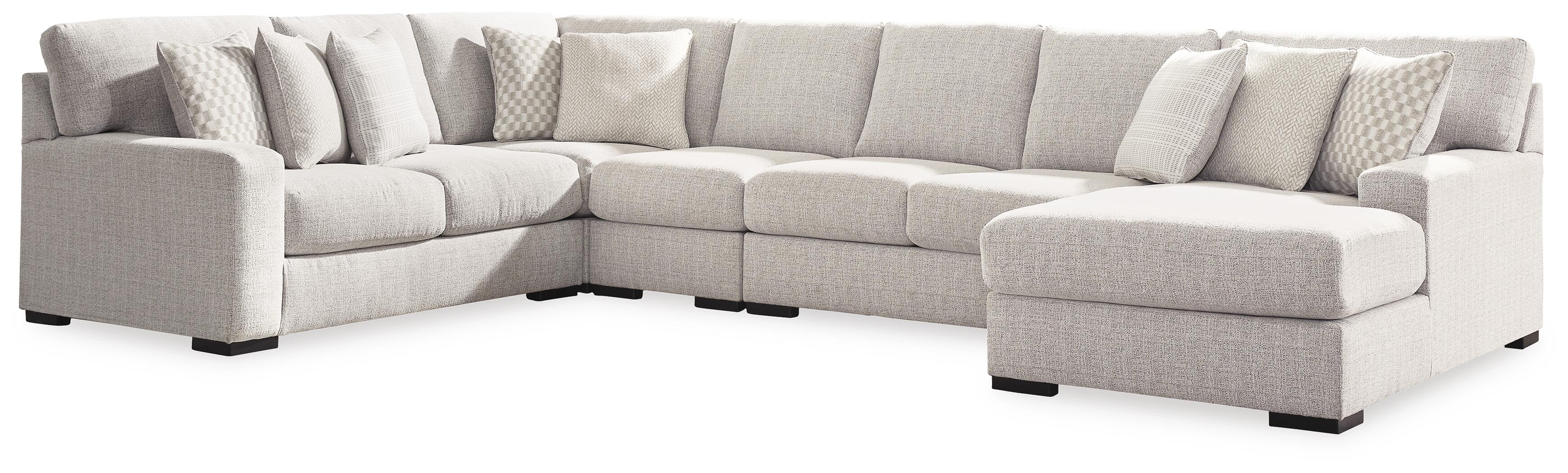 Larce 5-Piece Next-Gen Nuvella\u2122 Performance Fabric Sectional with Chaise | Ashley | Ashley