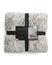 Zebra Sculpted Faux Fur Comforter Set | TJ Maxx