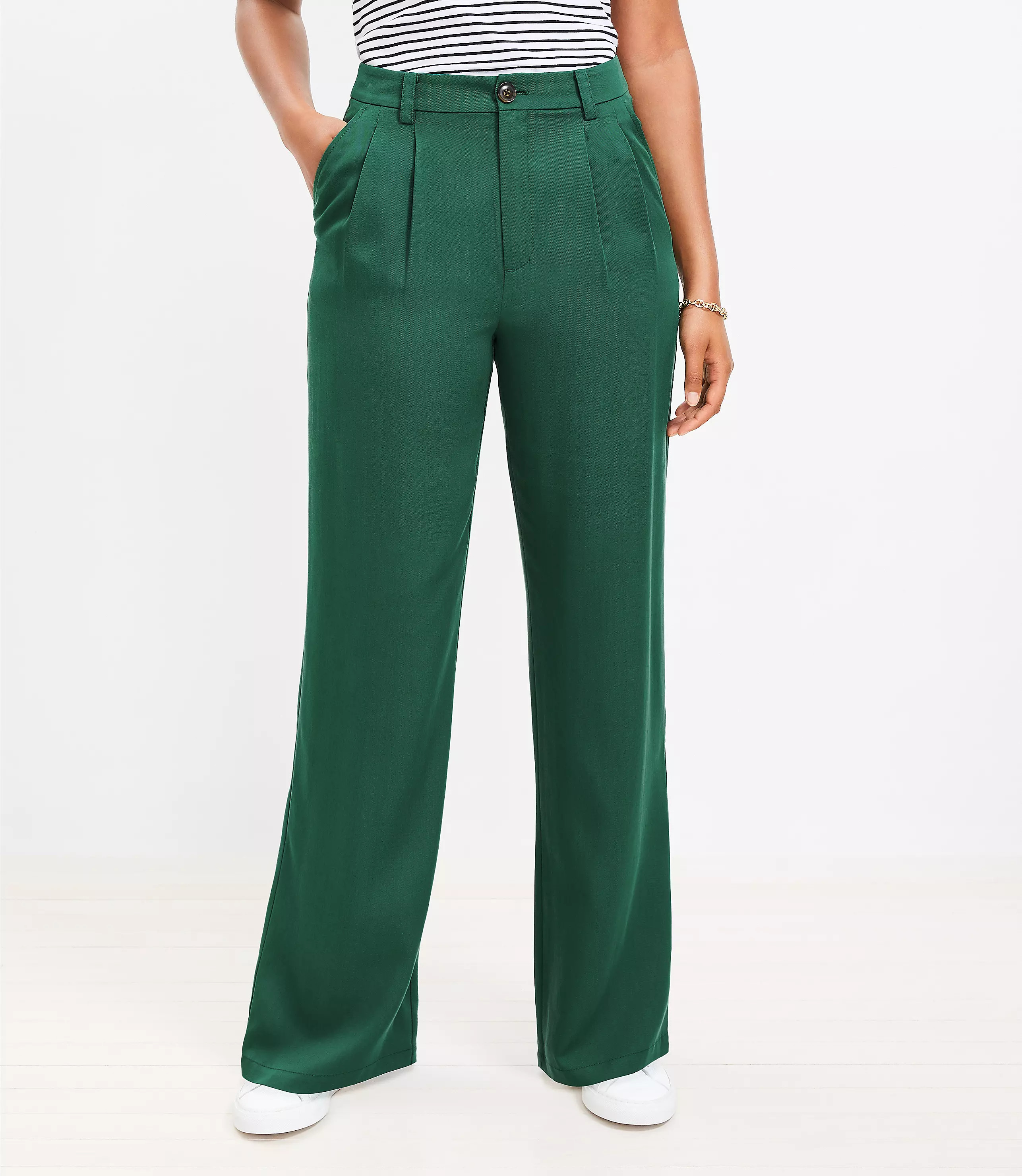 Emory Wide Leg Trousers | LOFT
