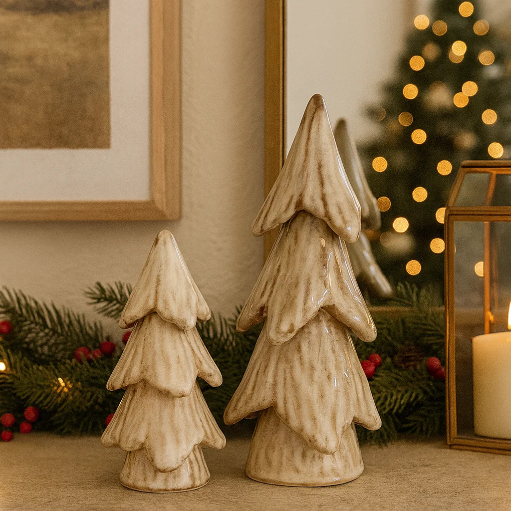 Cream Stoneware Tree | Eco Chic Home