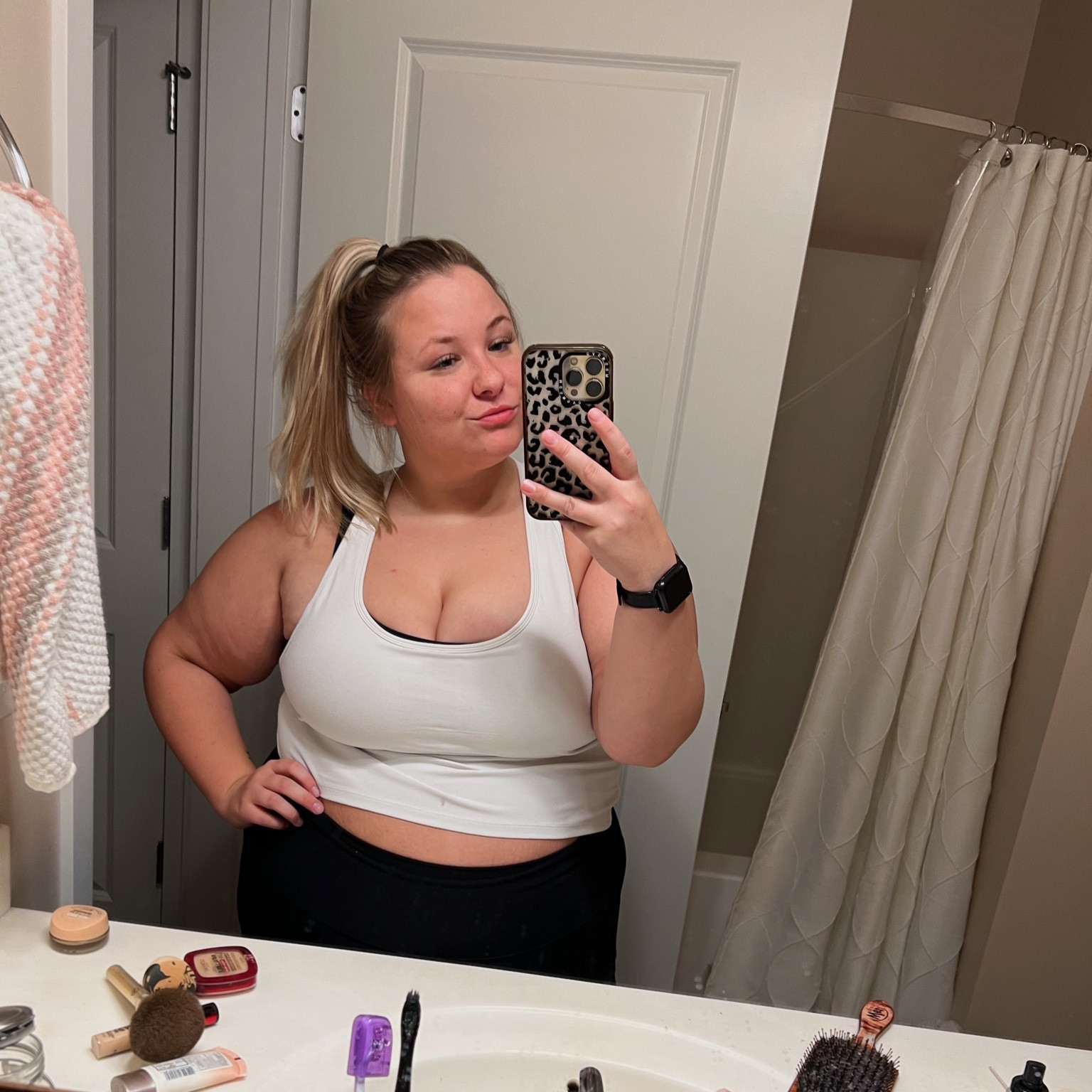 ok ladies WHAT are we wearing to the gym?! this is one of my current favs! 

#LTKunder50 #LTKfit #LTKcurves