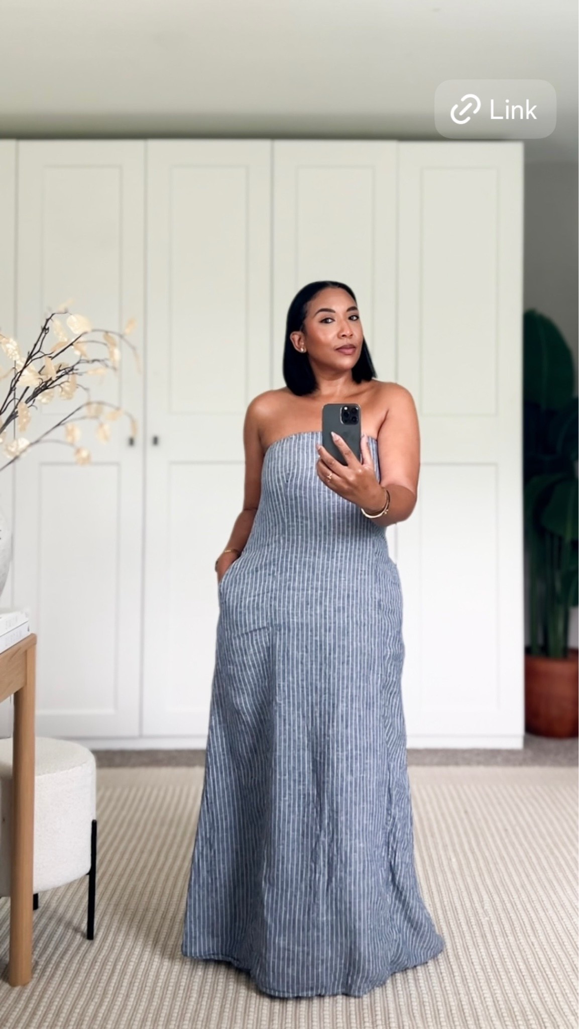 Linen Strapless Dress

#LTKOver40