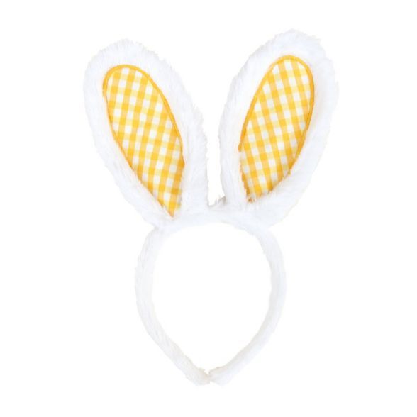 Bunny Easter Ears White and Yellow - Spritz™ | Target