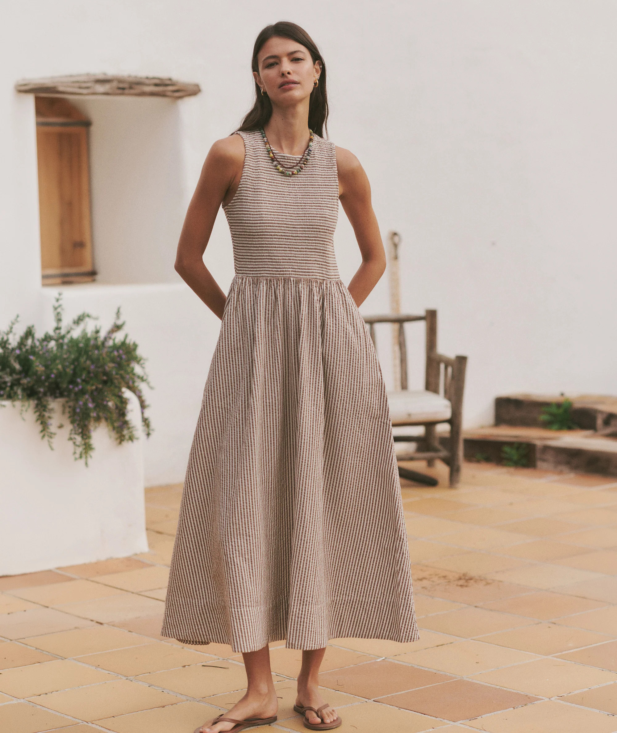 Darcy Seersucker Maxi Dress | Marine Layer