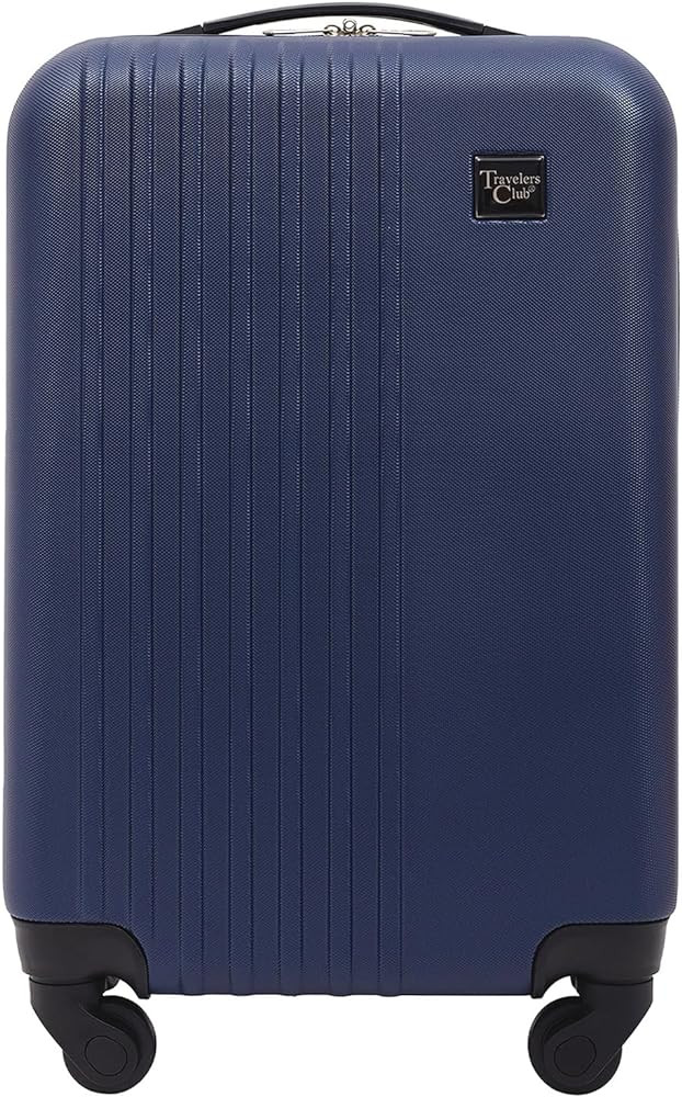 Travelers Club Cosmo Hardside Spinner Luggage, Navy Blue, Carry-On 20-Inch | Amazon (US)