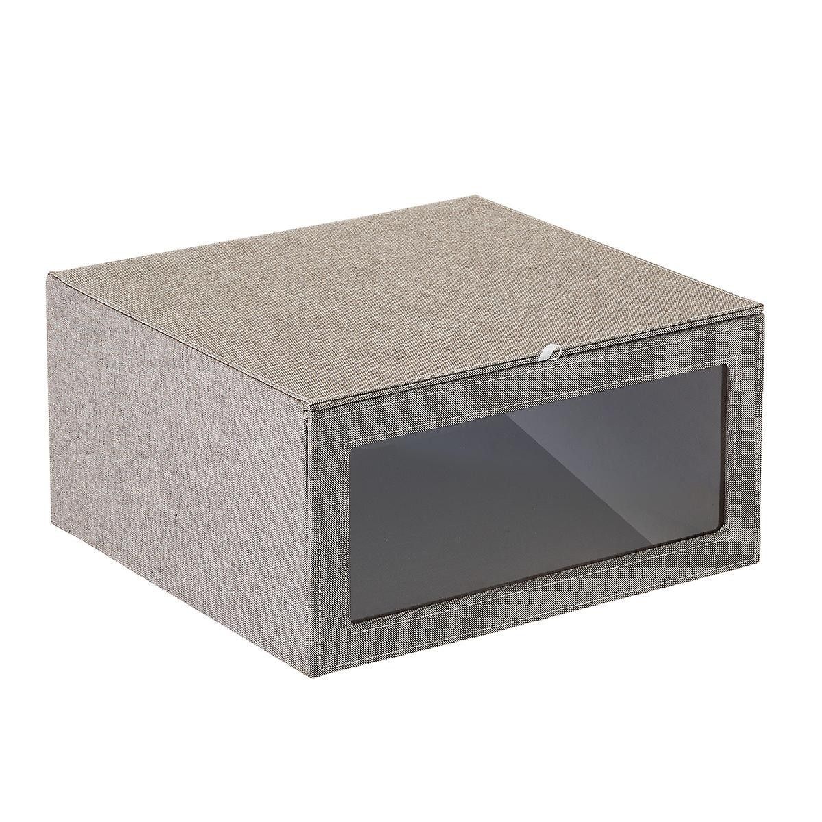 Grey Cambridge Drop-Front Sweater Box | The Container Store