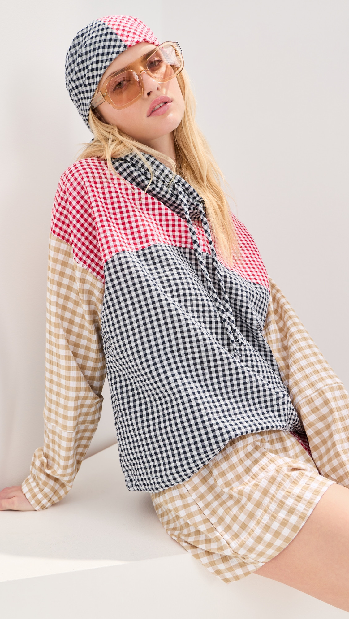 LE BOP Carson Anorak Multi Check XS | Shopbop