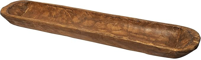 Decorative Wooden Dough Bowls Decor 30 Inch, Rustic Wood Long Dough Bowls, Large Carved Dough Bow... | Amazon (US)