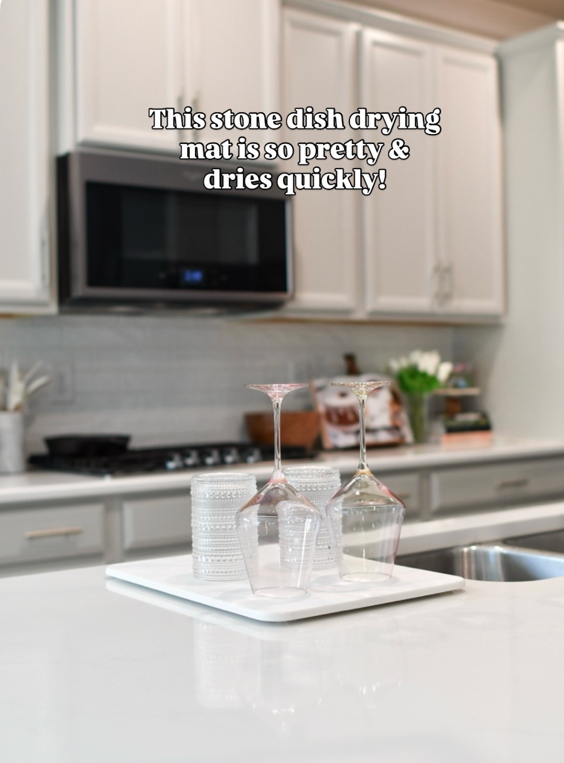 Stone dish drying mat 