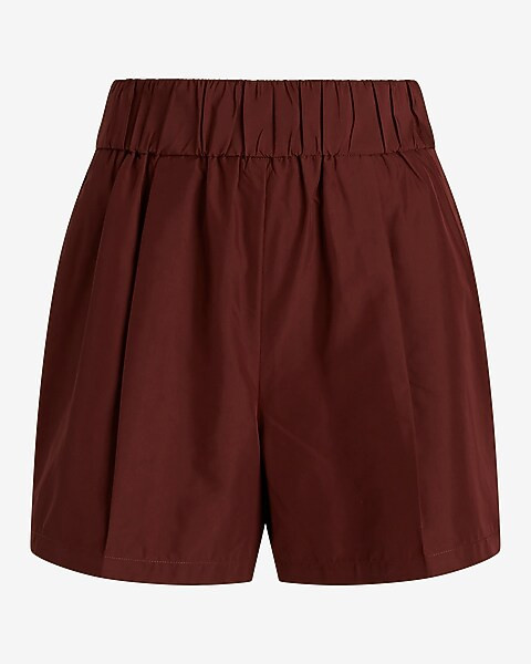 Stylist Super High Waisted Pleated Pull On Shorts | Express
