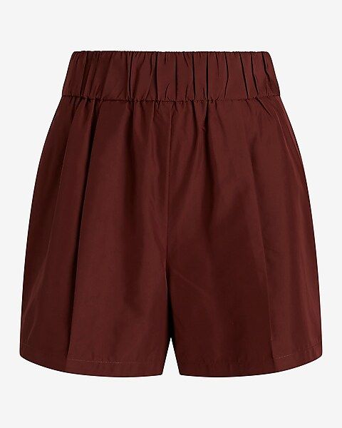 Stylist Super High Waisted Pleated Pull On Shorts | Express