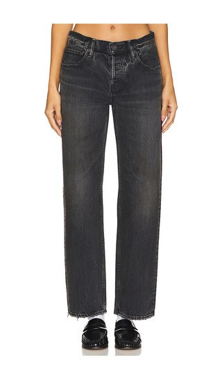 Moussy Vintage Iona Straight Jeans in Black. - size 30 | Revolve Clothing (Global)