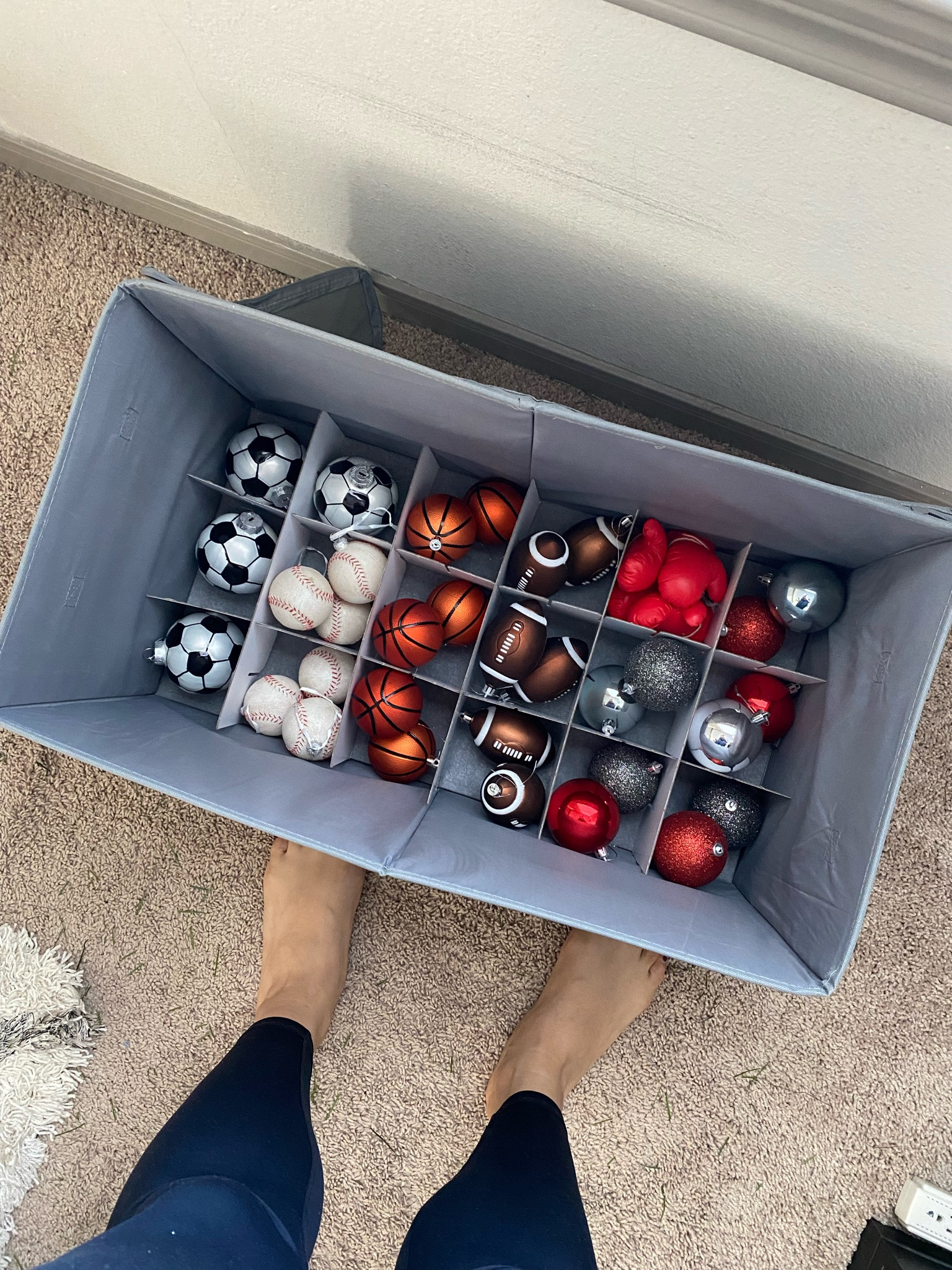 Ornament Organizer! Love that the inserts are adjustable and it can hold some of my 4 inch ornaments as well! 

Christmas Storage 
Ornament Storage 
Ornament Bin 
Ornament Holder 
Christmas Organizer 
Sports Christmas Bulbs 
Amazon Christmas Finds 
Amazon Storage 
Sports Ornaments

#LTKhome #LTKSeasonal #LTKfindsunder50