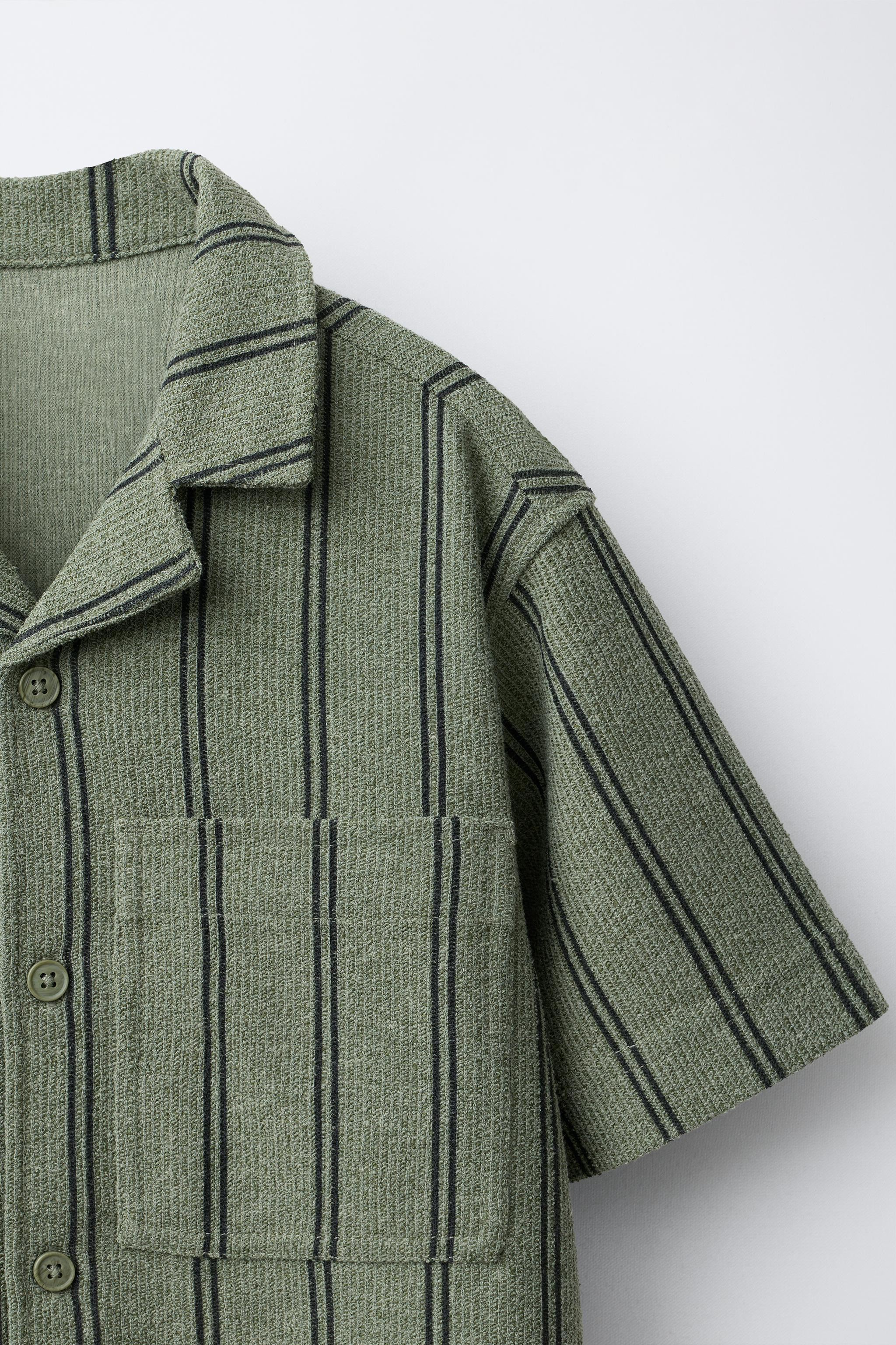 RUSTIC SPREAD COLLAR SHIRT | Zara US
