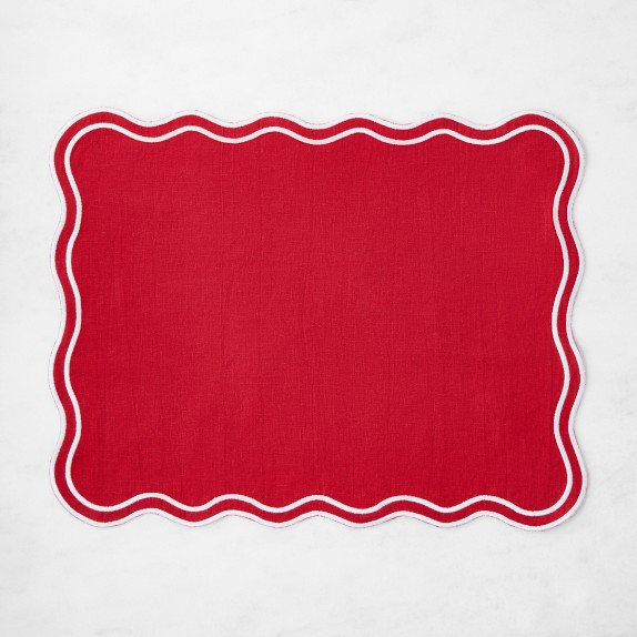 AERIN Scalloped Placemats, Set of 4 | Williams-Sonoma