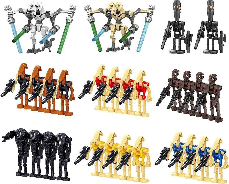 28-Piece Pack Battle Soldiers, Generals and Droids with Weapons Set, Building Blocks Action Figur... | Amazon (US)