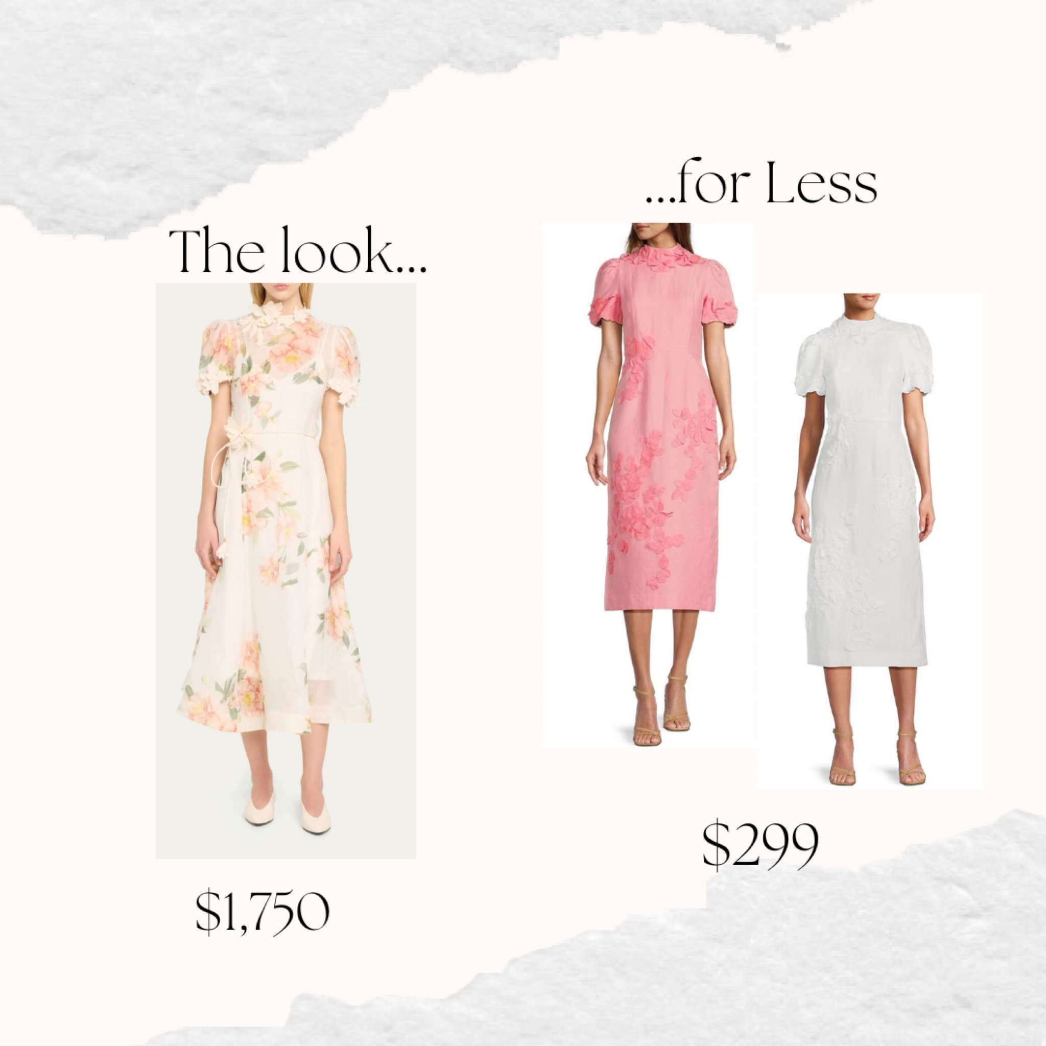 𝓣𝓱𝓮 𝓵𝓸𝓸𝓴… this gorgeous Zimmerman dress is so beautifully feminine 💫

𝓕𝓸𝓻 𝓵𝓮𝓼𝓼… this Antonio Melanie dress from Dillard’s is a great option for under $300⚡️

I’ve added some other great designer inspired finds as well 💕



#LTKWedding #LTKStyleTip #LTKOver40