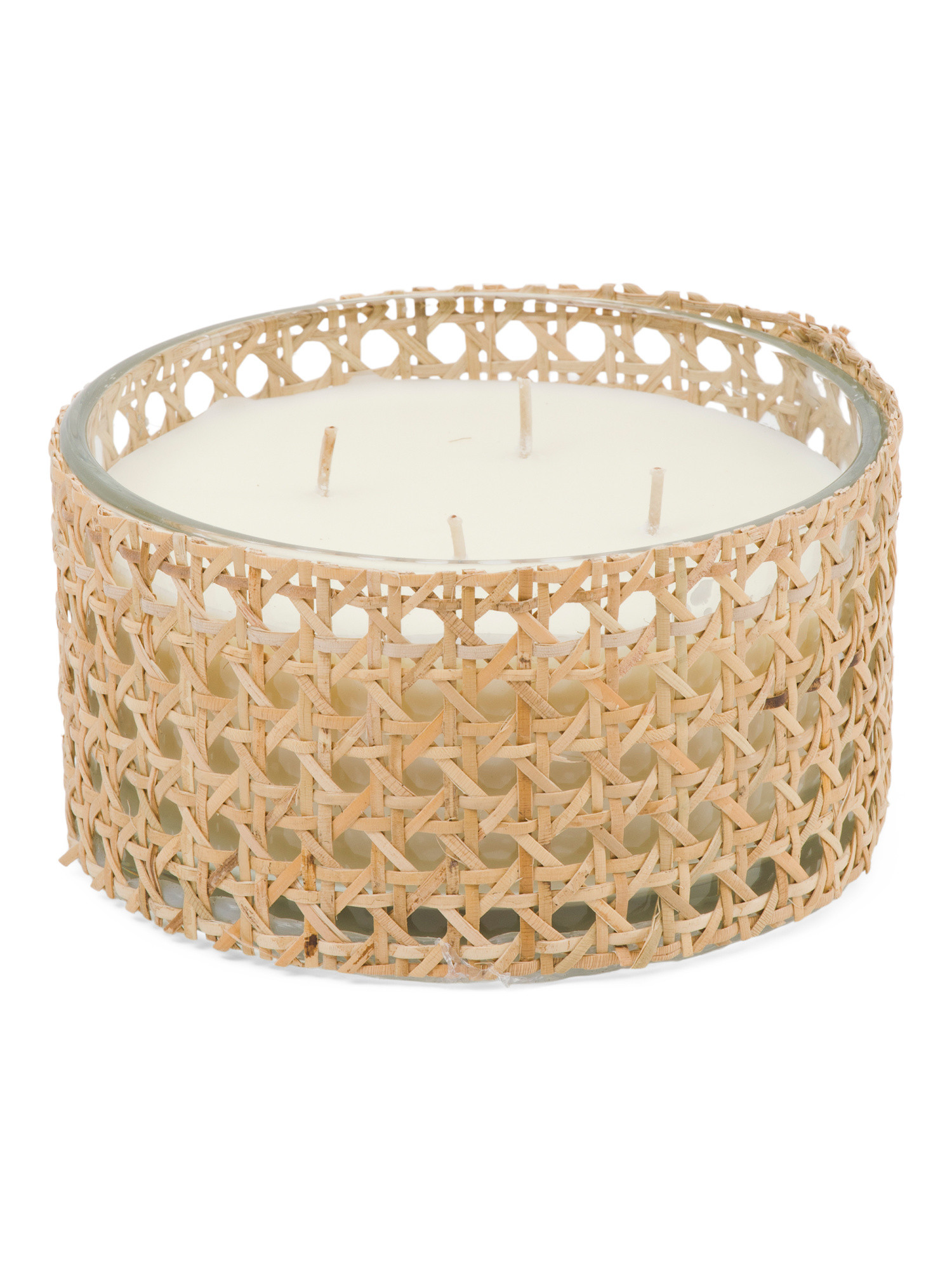 23oz Winter Pine Candle In Glass And Wicker Container | TJ Maxx
