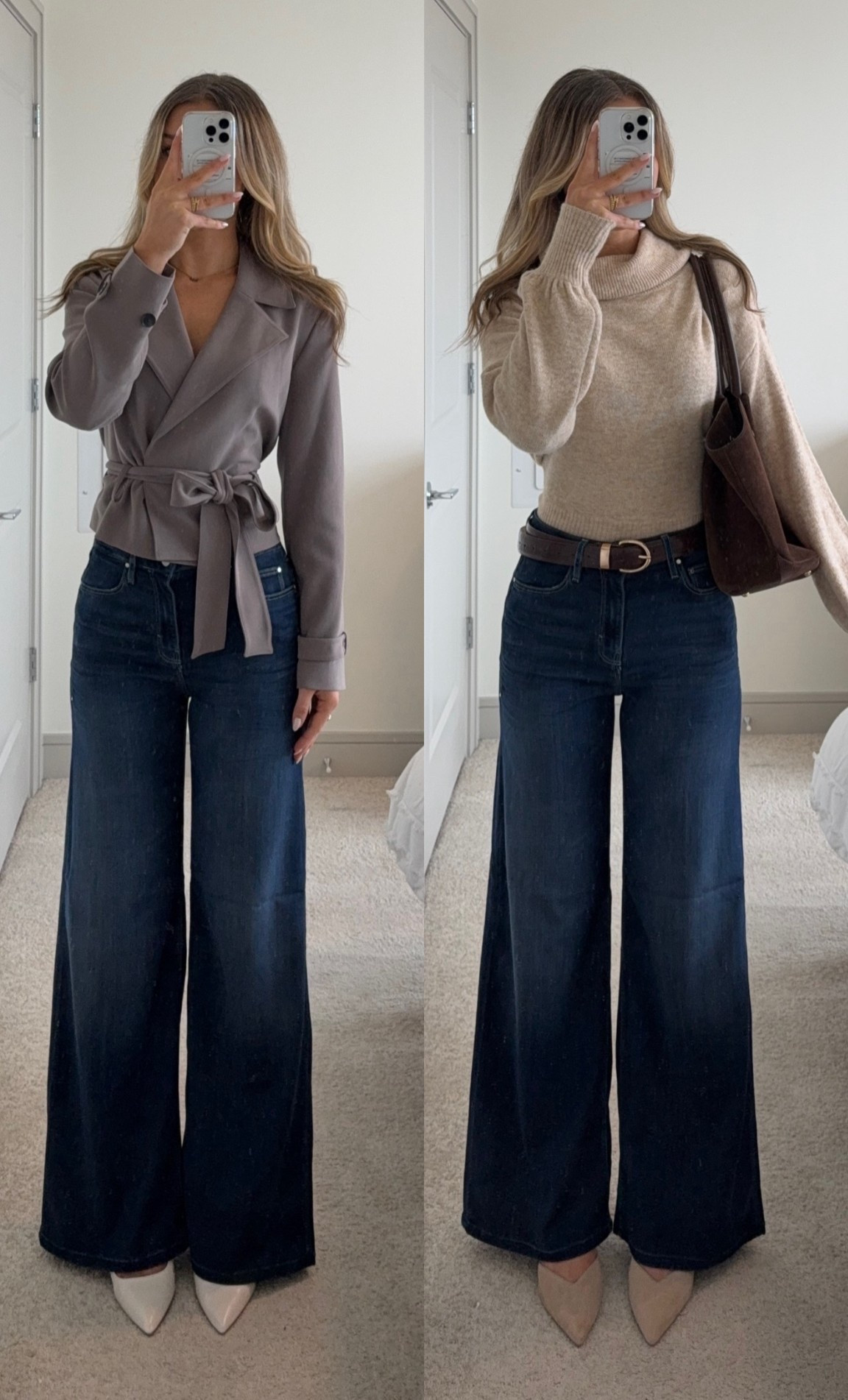 styling @GUESS wide leg jeans for the office 🤎

#LTKWorkwear #LTKFindsUnder100 #LTKCyberWeek