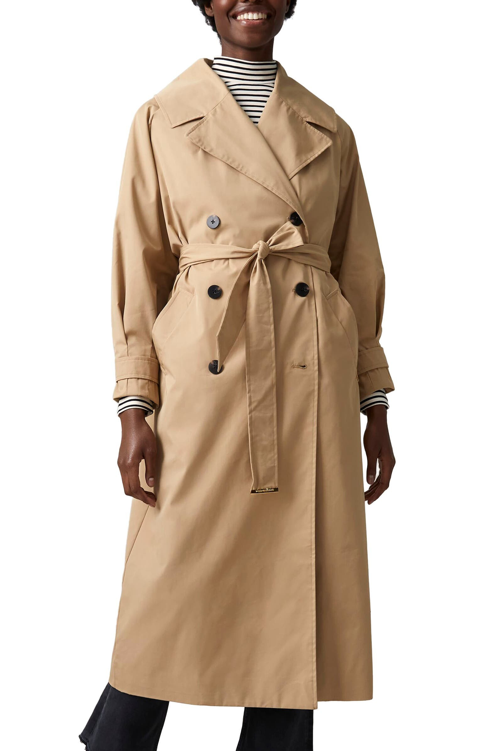 Scotch & Soda Long Cotton Blend Classic Trench Coat | Nordstrom | Nordstrom