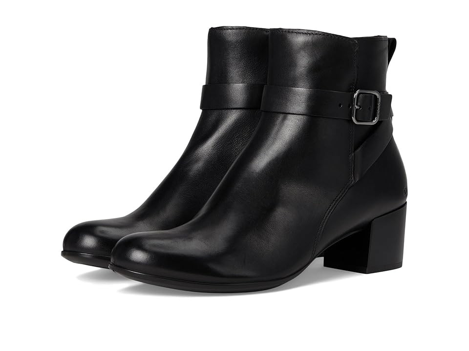 ECCO Dress Classic 35 mm Buckle Ankle Boot Women's Boots Black : EU 36 (US Women's 5-5.5) M, Leather | Zappos