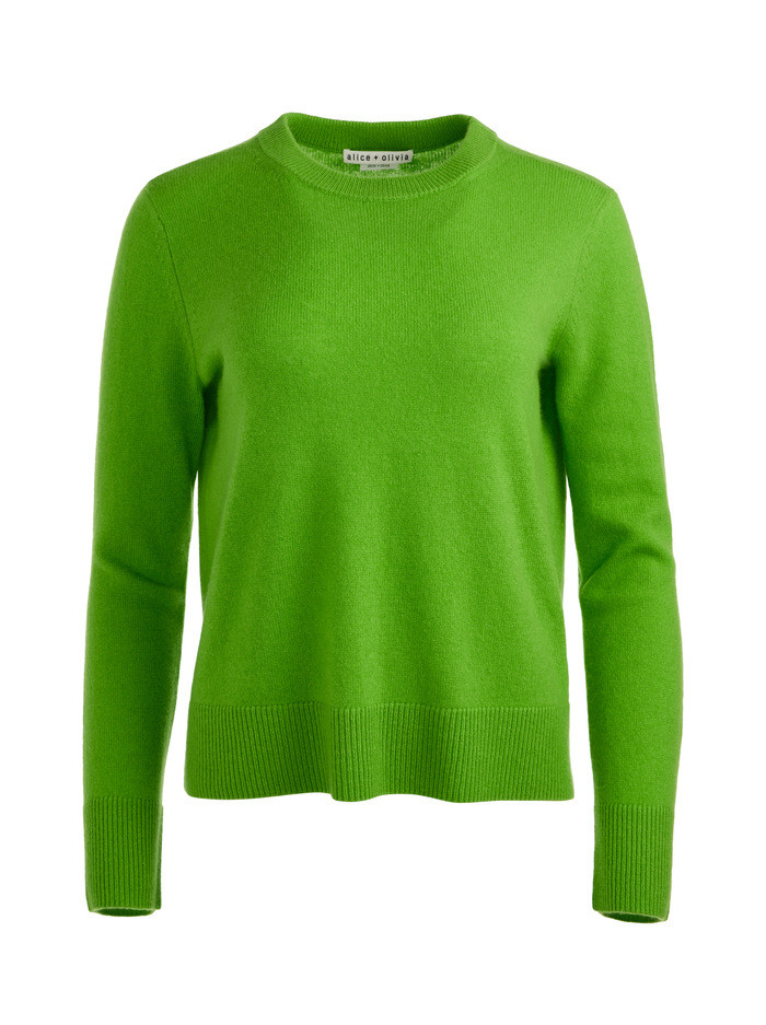 KRAVIT CREWNECK SWEATER | Alice + Olivia