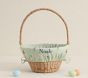 Embroidered Icons Easter Basket Liners | Pottery Barn Kids