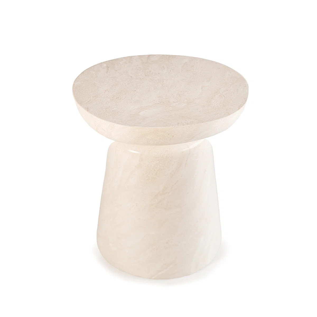 Outdoor Faux Stone Goblet Side Table | Wayfair North America
