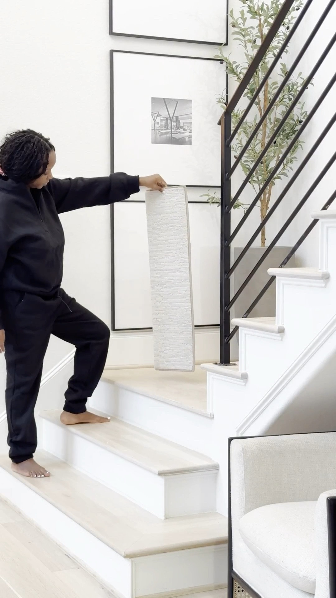 Total game changer! 🙌🏽 These stair treads give the flexibility of having removable carpet on your stairs. They are non slip and come in various colors and sizes. Mine are the 35" COTTONWOOD - style is Brindle. 

Product linked for easy purchase!

#LTKHome #LTKSaleAlert #LTKStyleTip