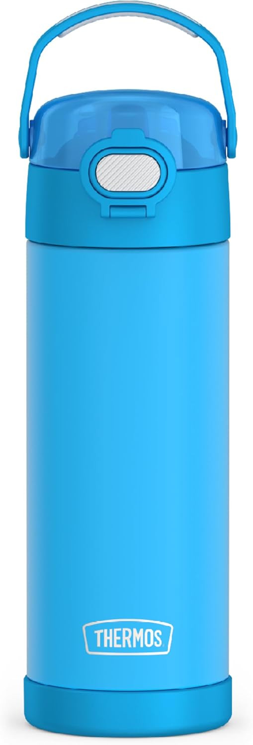 THERMOS FUNTAINER 16 Ounce Stainless Steel Vacuum Insulated Bottle with Wide Spout Lid, Electric ... | Amazon (US)