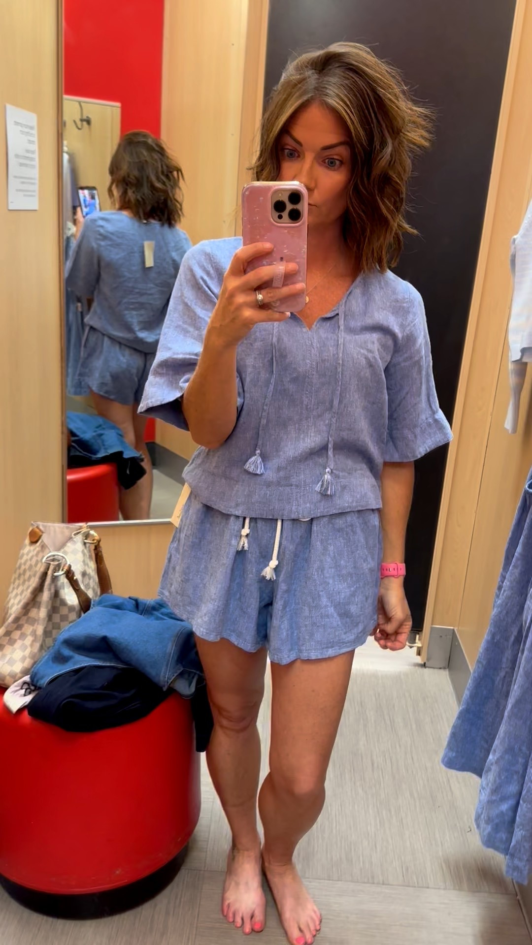 Cutest blue linen set! 

#LTKootd #LTKdayinmylife #LTKgrwm