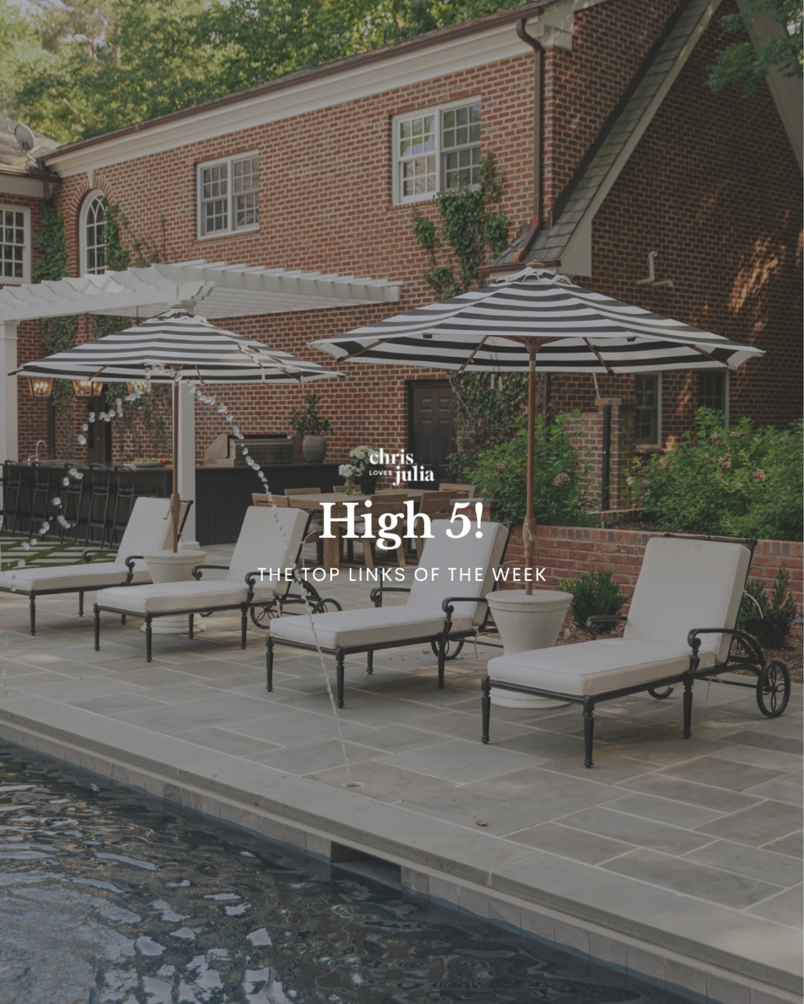 High 5: top links of the week! Our striped umbrellas in our backyard, the on-sale primrose mirrors from Anthropologie, our CLJ x Loloi Matilda pillow we just added to our living room, and my go-to Adidas running shoes were all favorites from this week! 

#LTKhome #LTKFind #LTKstyletip