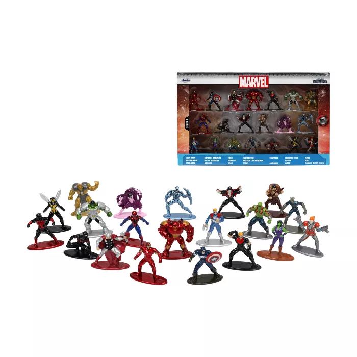 Jada Toys Nano Metalfigs Marvel Die-Cast Figures 1.65" 20-Pack | Target