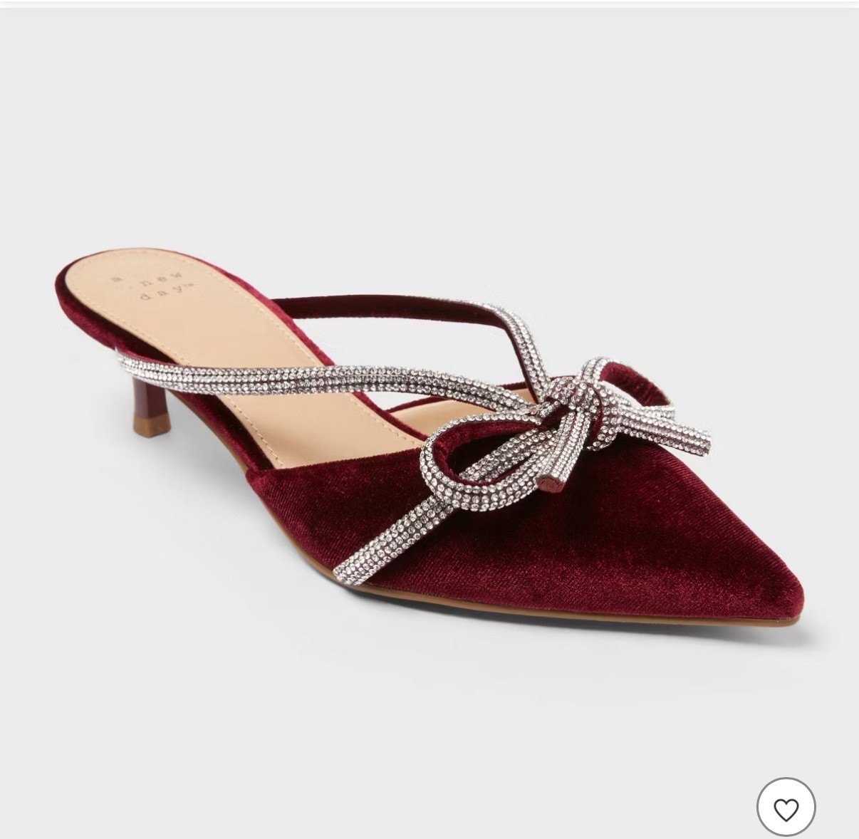  Rhinestone Bow Heels - A New Day

#LTKSeasonal #LTKFindsUnder50 #LTKShoeCrush
