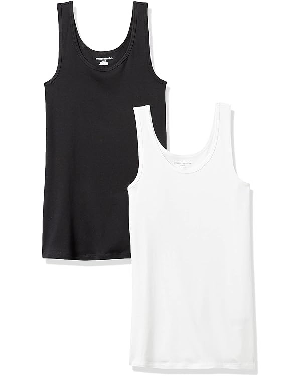 Amazon Essentials Women's Slim-Fit Tank, Pack of 2 | Amazon (US)