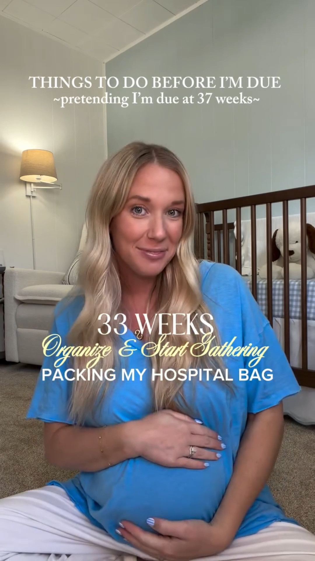 Week 33// Part 3 👶🏼 things to do before I’m due! 
Packing my hospital bag and going into triage 2 hours later was WILD! Thankfully home & all is well, but that definitely made things a reality 😅 this baby is coming soon! 

Hospital bag. Packing my hospital bag. Mom’s hospital bag. Baby prep. Labor prep. 33 weeks pregnant. May baby. Labor and delivery triage