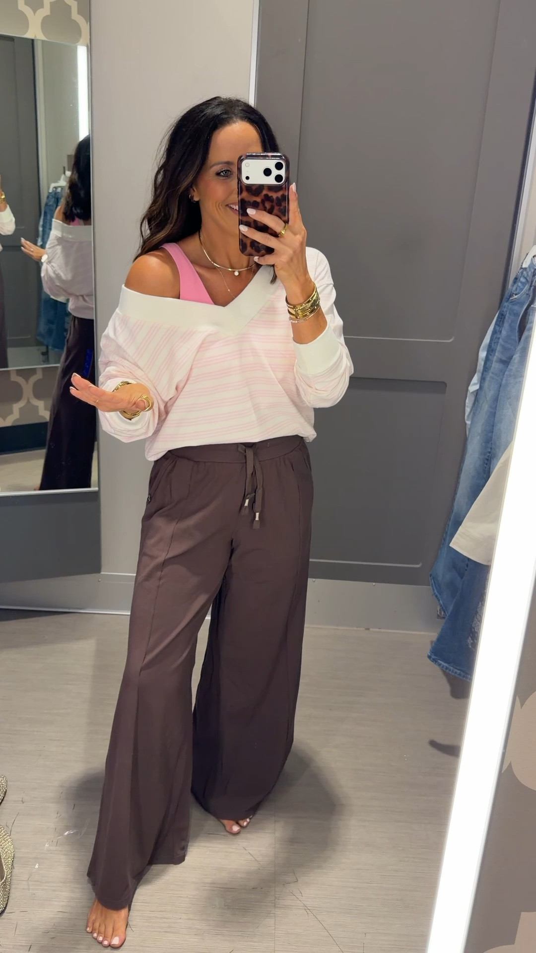 The cutest everyday comfy outfit m:lounge set! Such a good fp look for less that is so soft! Give me all the brown & pink vibes this fall! Wearing a small in everything!

#LTKmomlife #LTKootd #LTKPetite