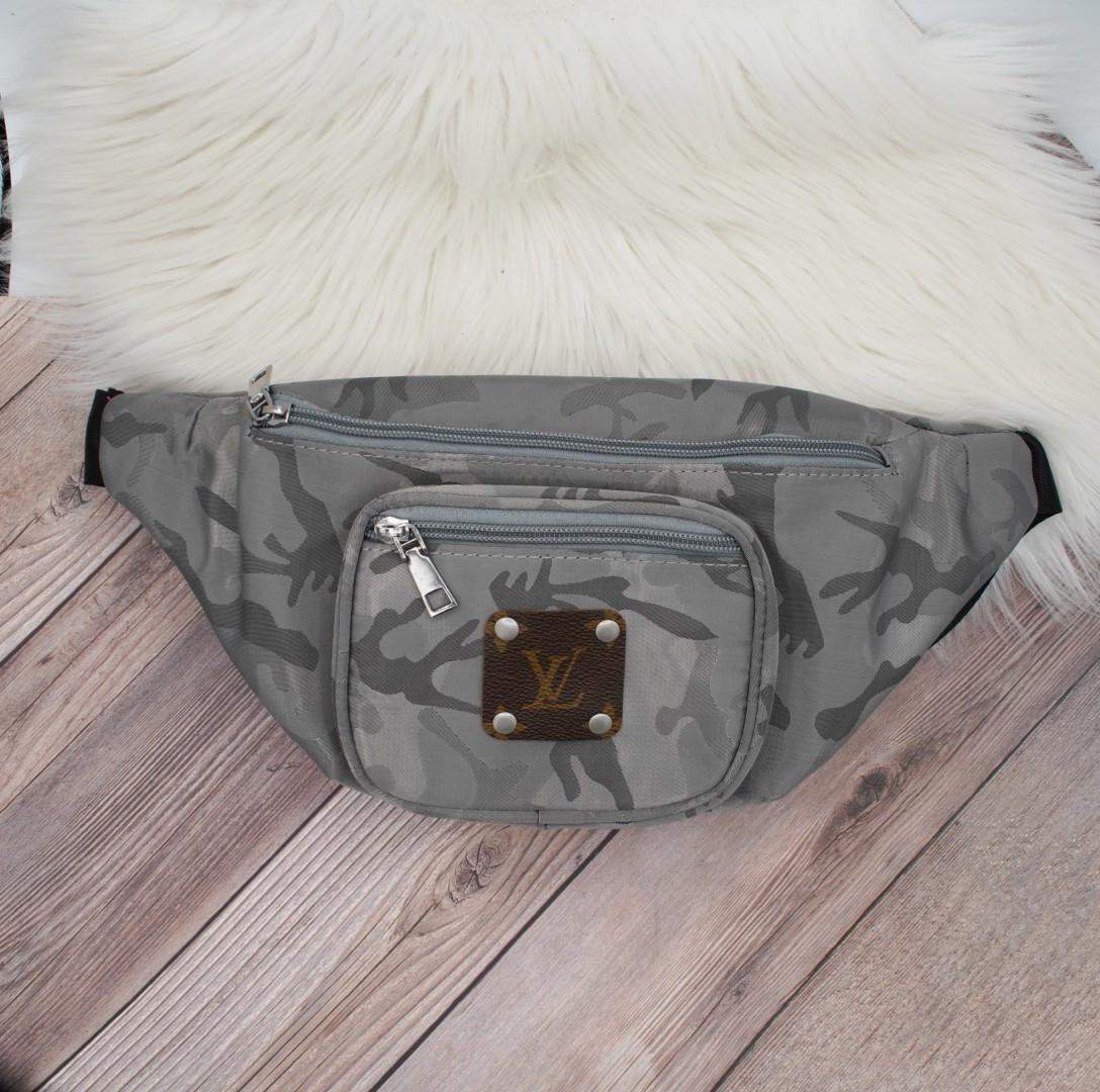 Limited Edition Kipp Bag in Upcycled LV Monogram in Silver Camo | Sparkl