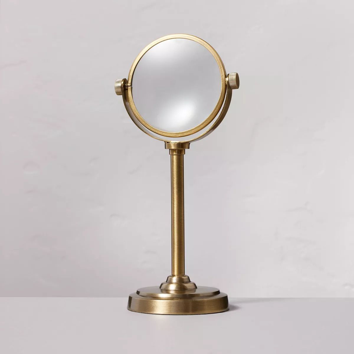 8" Decorative Brass Magnifying Glass - Hearth & Hand™ with Magnolia: Freestanding, Swivel Featu... | Target