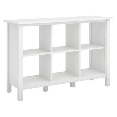 Bush Furniture 30" 6 Cube Broadview Storage Bookshelf Pure White: Modern Organizer, MDF Laminate Finish, Metal Hardware | Target